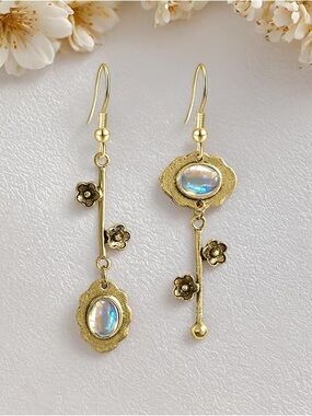Handmade Bohemian Asymmetry Dangle Drop Earrings